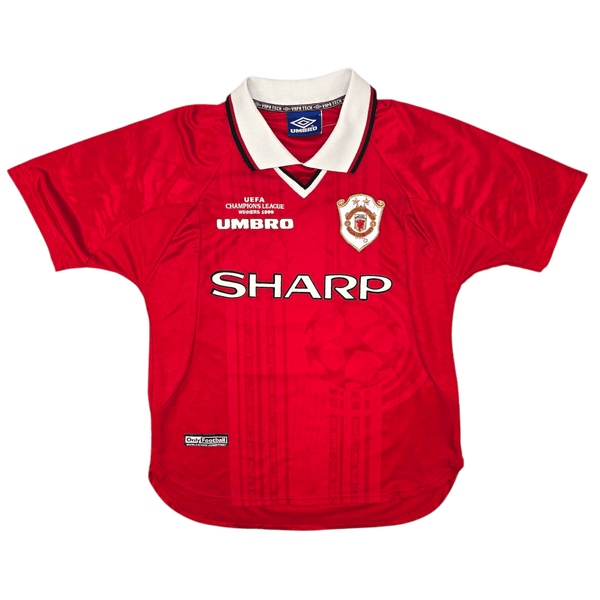 1997/00 Manchester United Home Football Shirt (Y) Umbro