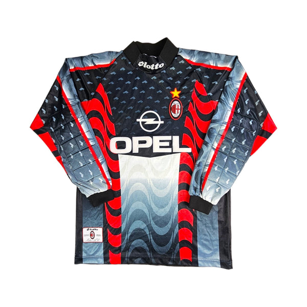 1997/98 AC Milan Goal Keeper Football Shirt (L) Lotto # 1 (Rossi)