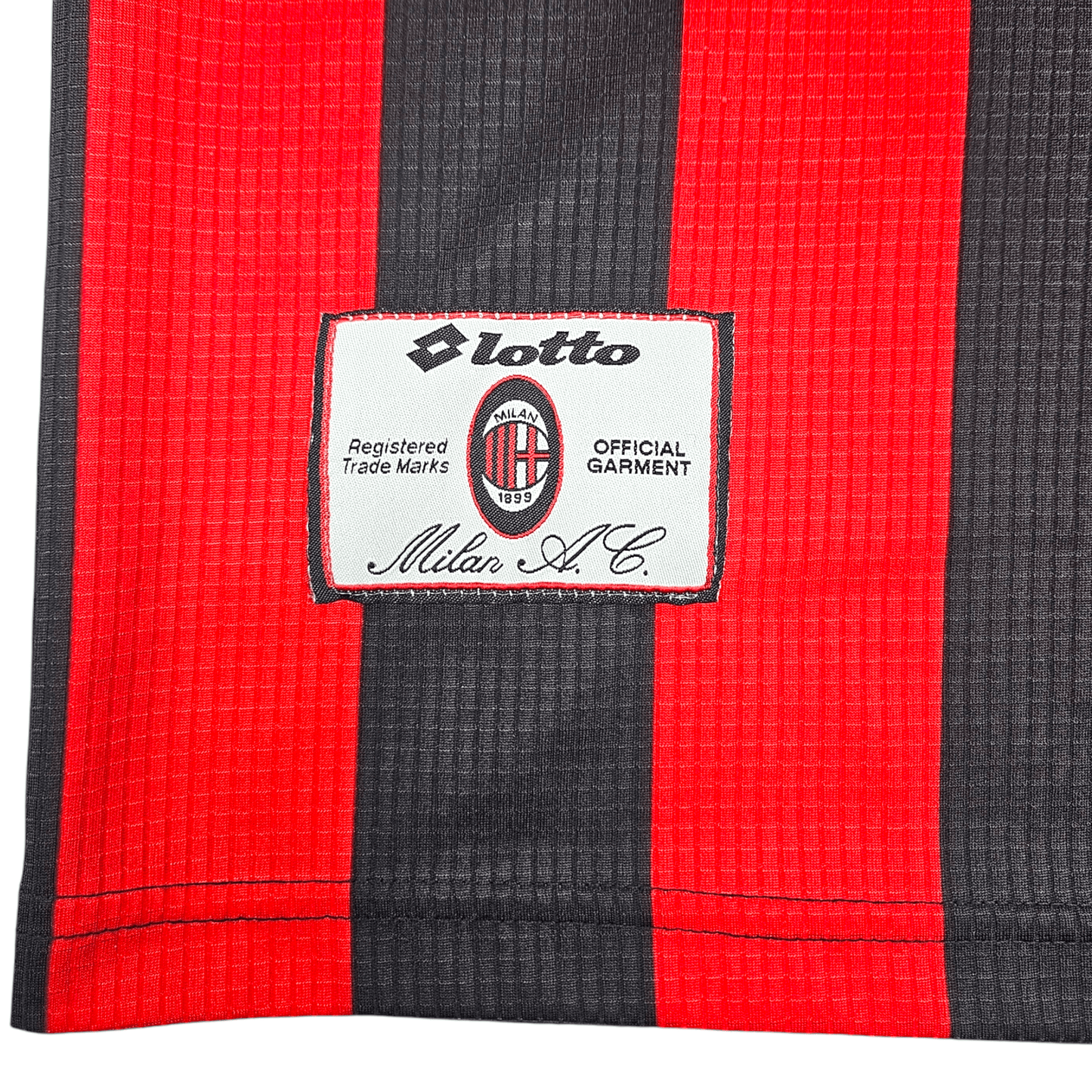 1997/98 AC Milan Home Football Shirt (XL) Lotto #3 Maldini