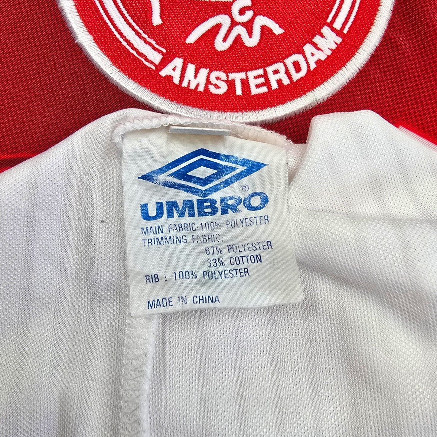 1997/98 Ajax Home Football Shirt (M) Umbro #10 Litmanen