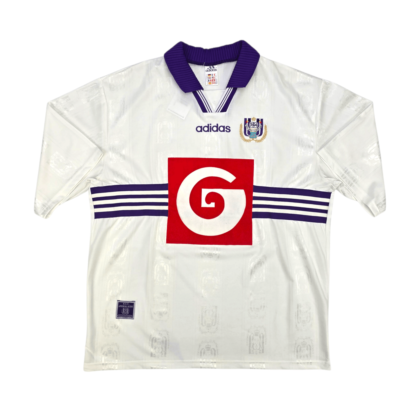 1997/98 Anderlecht Home Football Shirt (XL) Adidas