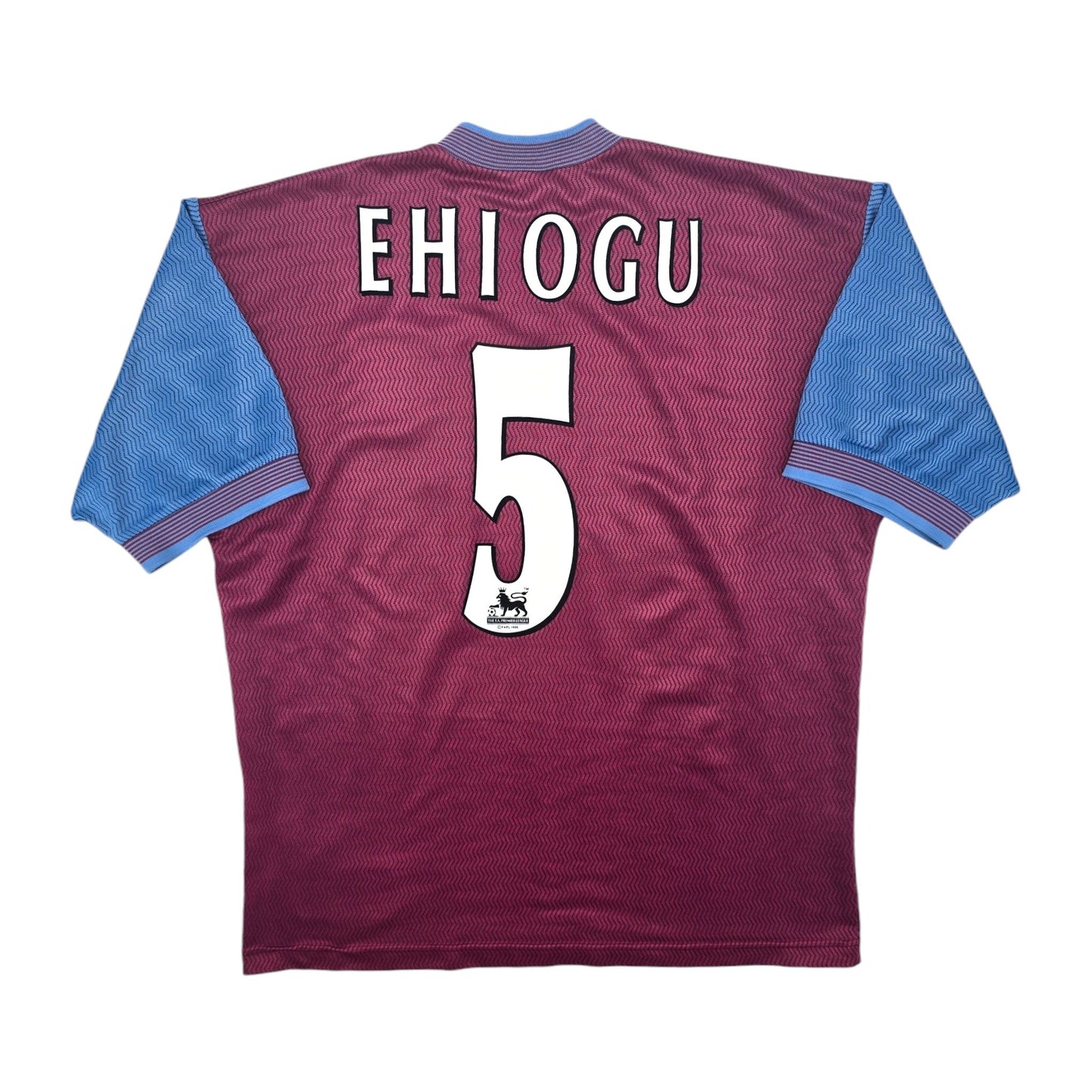 1997/98 Aston Villa Home Football Shirt (XL) Reebok #5 Ehiogu