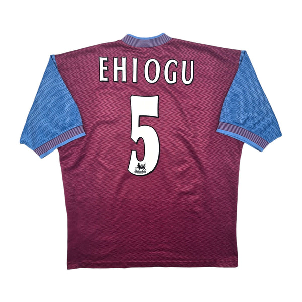 1997/98 Aston Villa Home Football Shirt (XL) Reebok #5 Ehiogu
