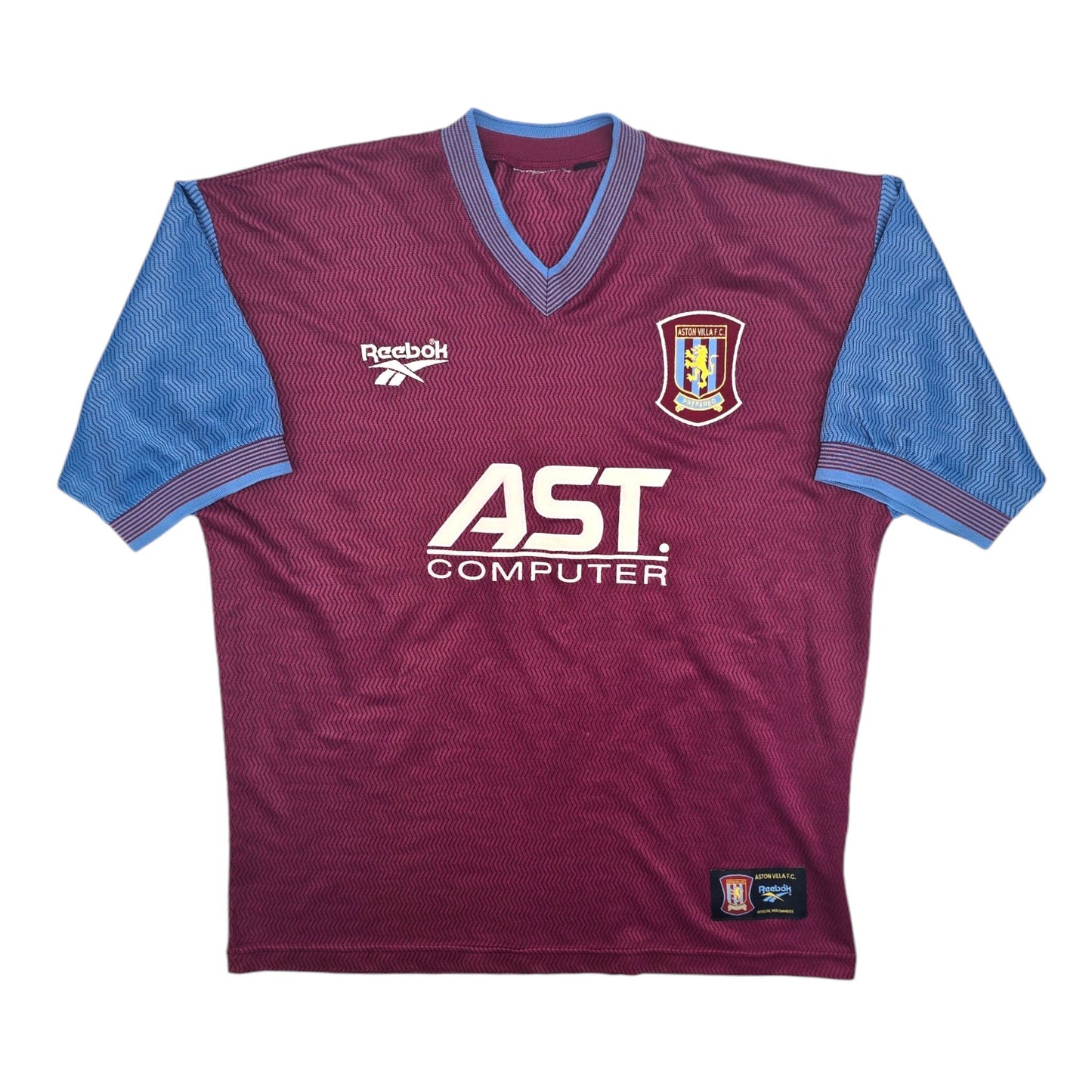 1997/98 Aston Villa Home Football Shirt (XL) Reebok #5 Ehiogu