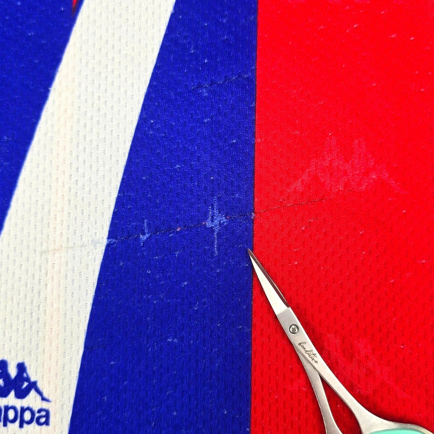 1997/98 Barcelona Home Football Shirt (M) Kappa #7 Figo