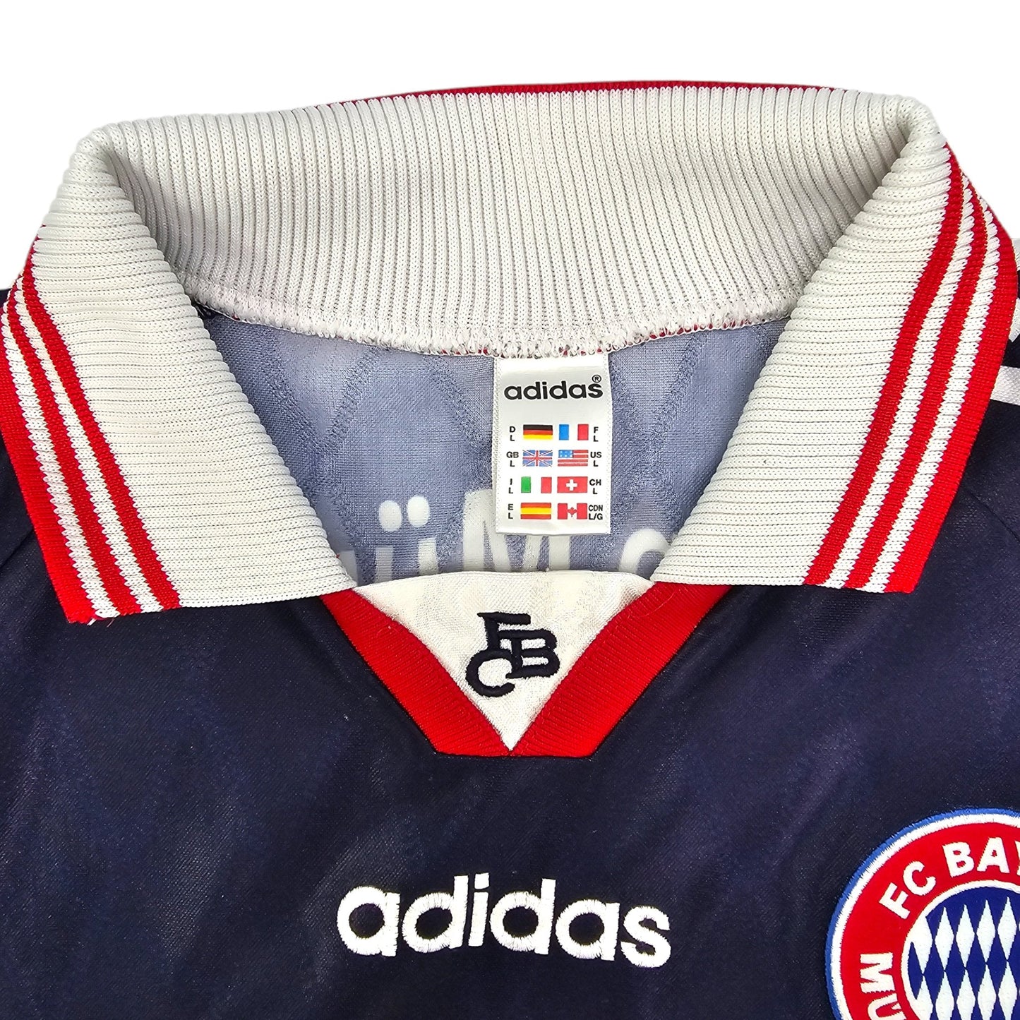 1997/98 Bayern Munich Away Football Shirt (L) Adidas