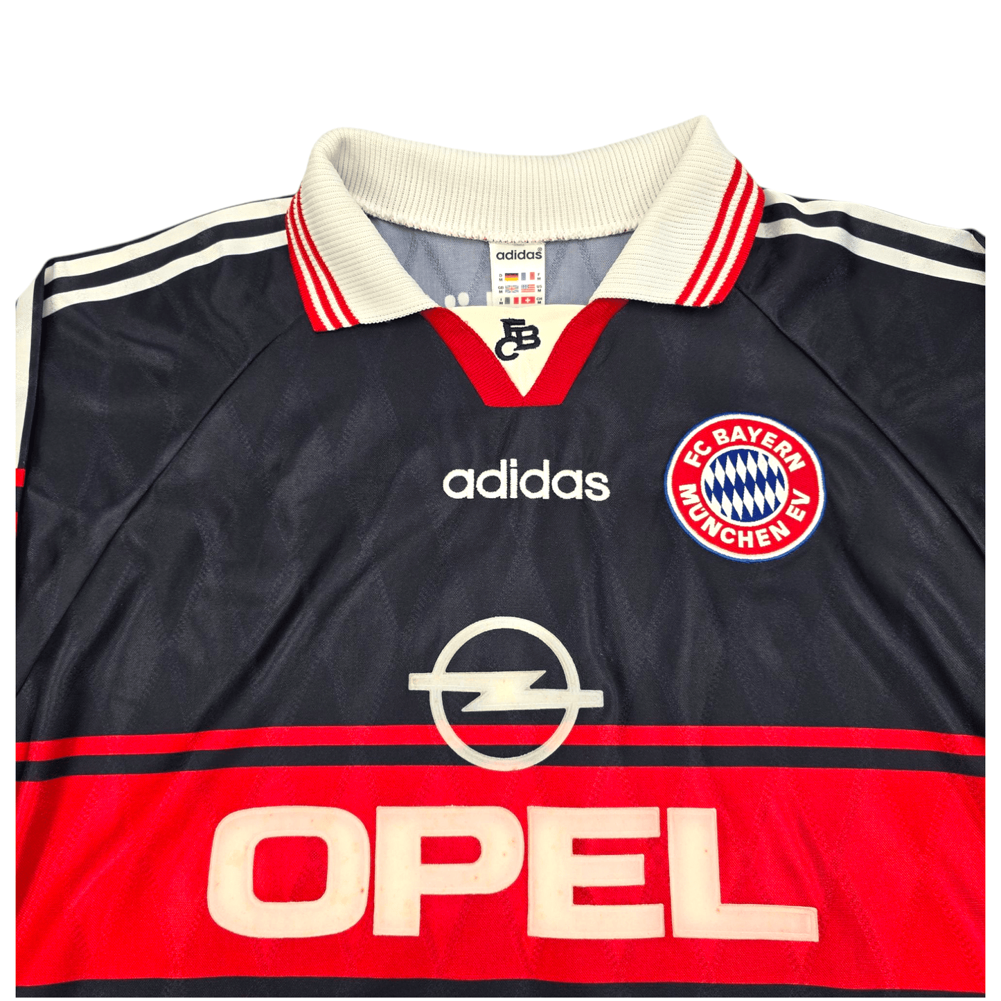1997/98 Bayern Munich Away Football Shirt (M) Adidas #10 Matthaus
