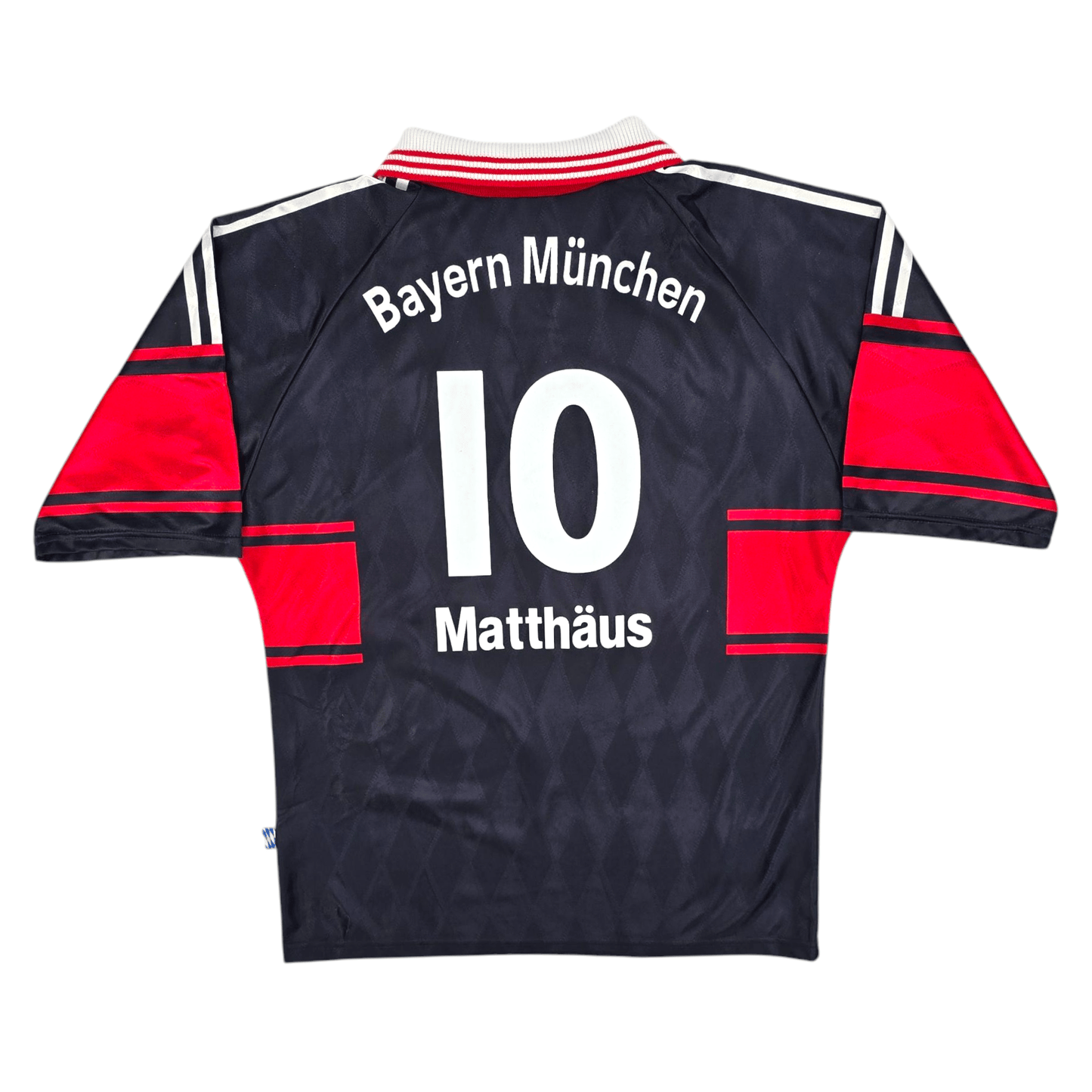 1997/98 Bayern Munich Away Football Shirt (M) Adidas #10 Matthaus