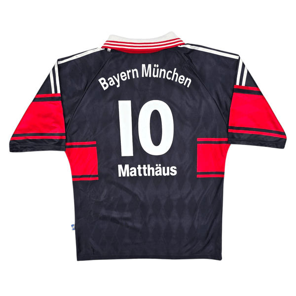 1997/98 Bayern Munich Away Football Shirt (M) Adidas #10 Matthaus