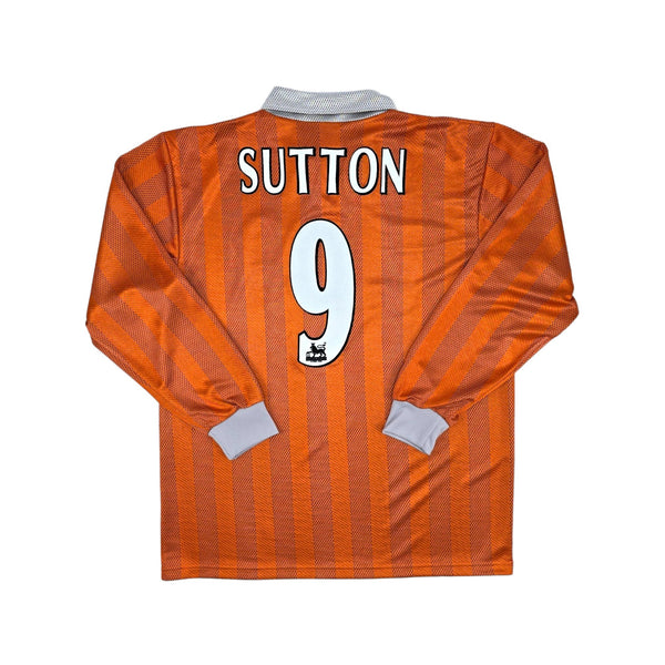 1997/98 Blackburn Rovers Third Football Shirt (XL) Asics #9 Sutton (Player Version)