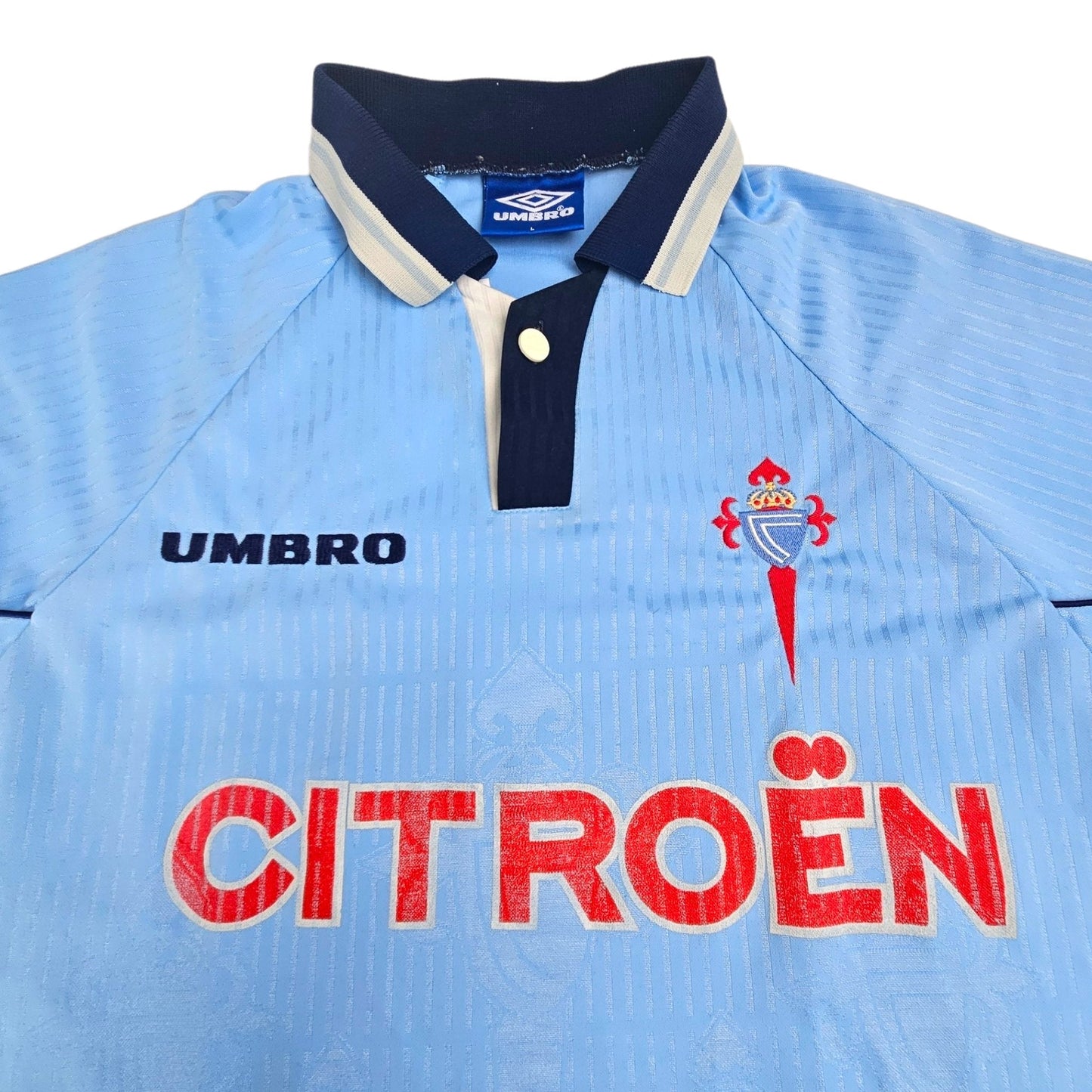 1997/98 Celta Vigo Home Football Shirt (L) Umbro