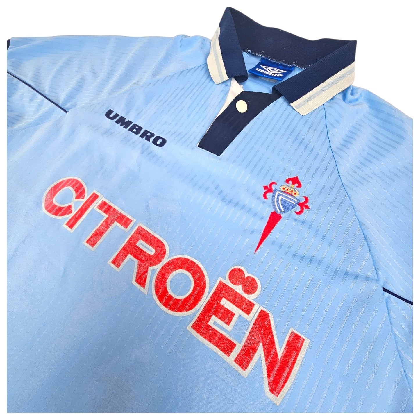 1997/98 Celta Vigo Home Football Shirt (L) Umbro