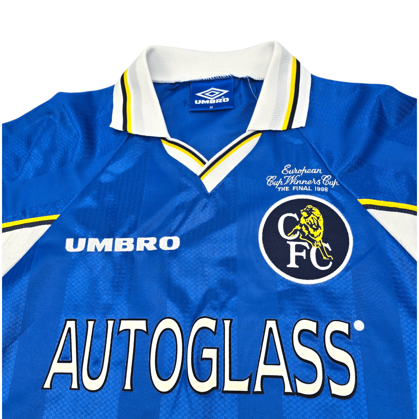 1997/98 Chelsea Home Football Shirt (M) Umbro #98 Stockholm (UCWC)