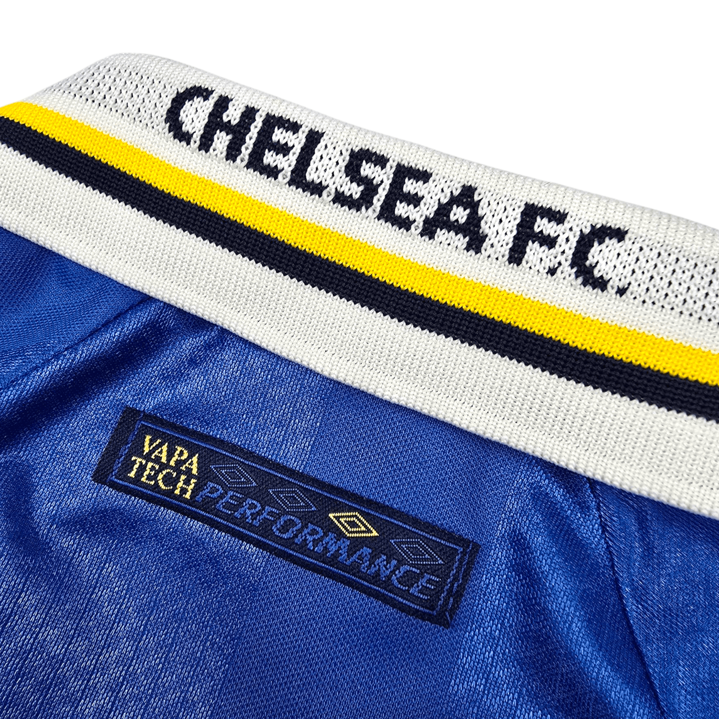 1997/98 Chelsea Home Football Shirt (M) Umbro #98 Stockholm (UCWC)