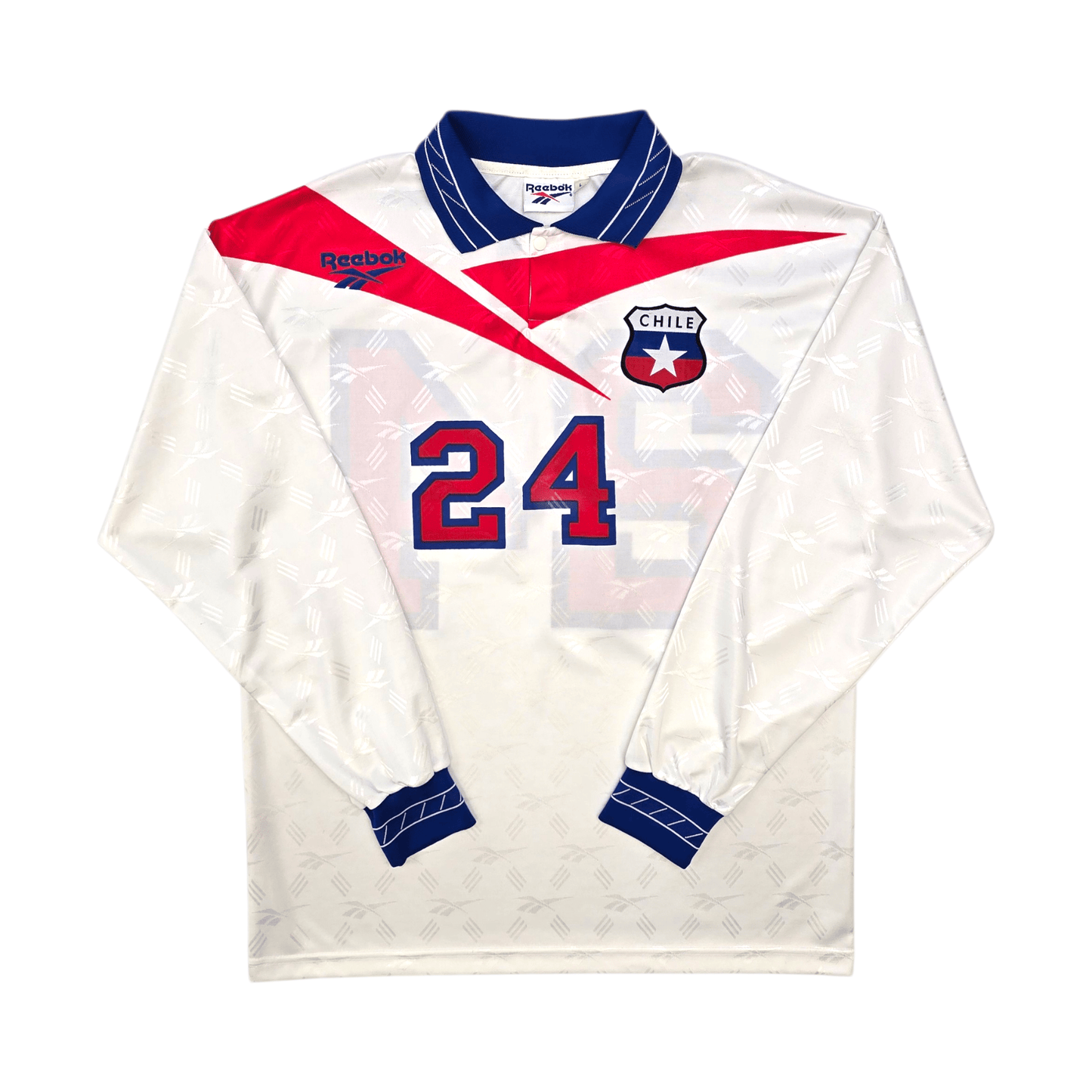 1997/98 Chile Away Football Shirt (L) Reebok #24 | Player Version