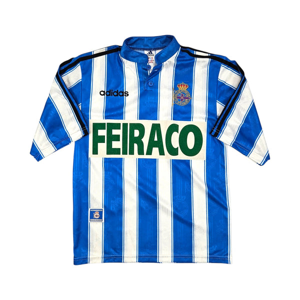 1997/98 Deportivo La Coruna Home Football Shirt (S) Adidas