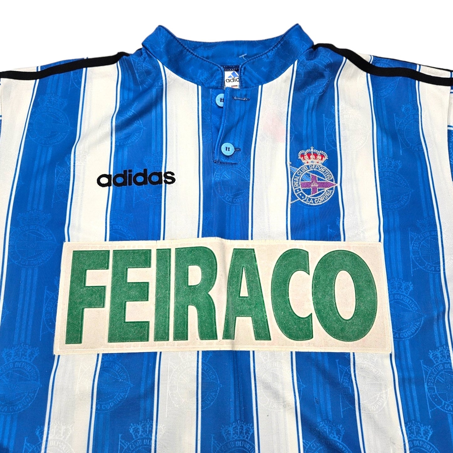 1997/98 Deportivo La Coruna Home Football Shirt (XL) Adidas