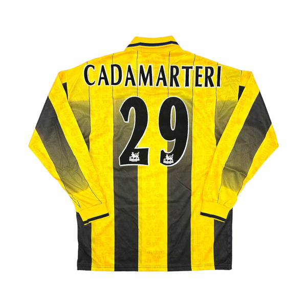 1997/98 Everton Away Football Shirt (L) Umbro #29 Cadamateri (Player Version)