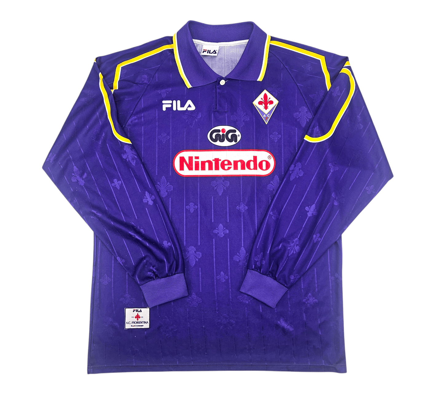 1997/98 Fiorentina Home Football Shirt (XL) FILA #9 Batistuta