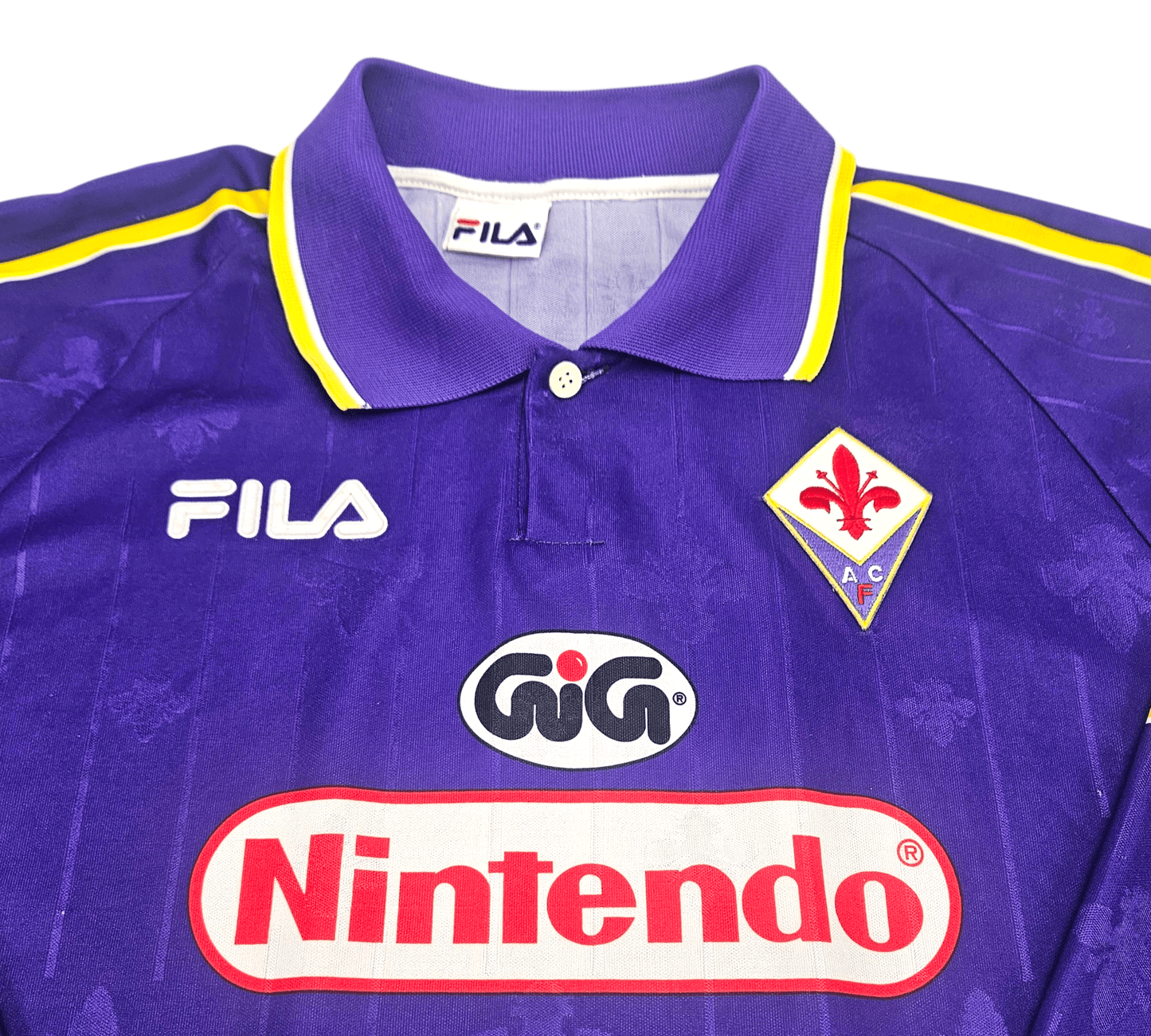 1997/98 Fiorentina Home Football Shirt (XL) FILA #9 Batistuta