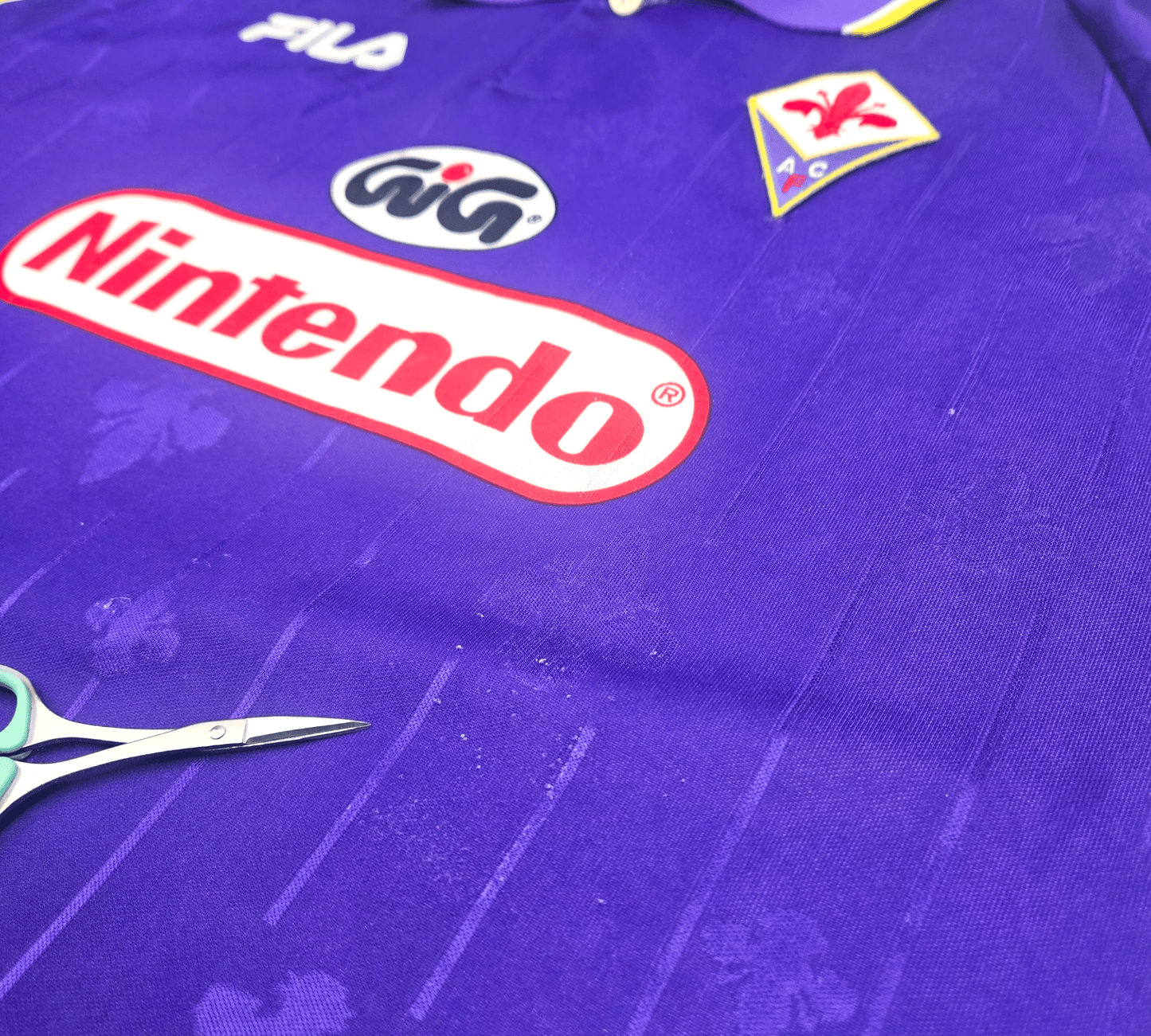 1997/98 Fiorentina Home Football Shirt (XL) FILA #9 Batistuta