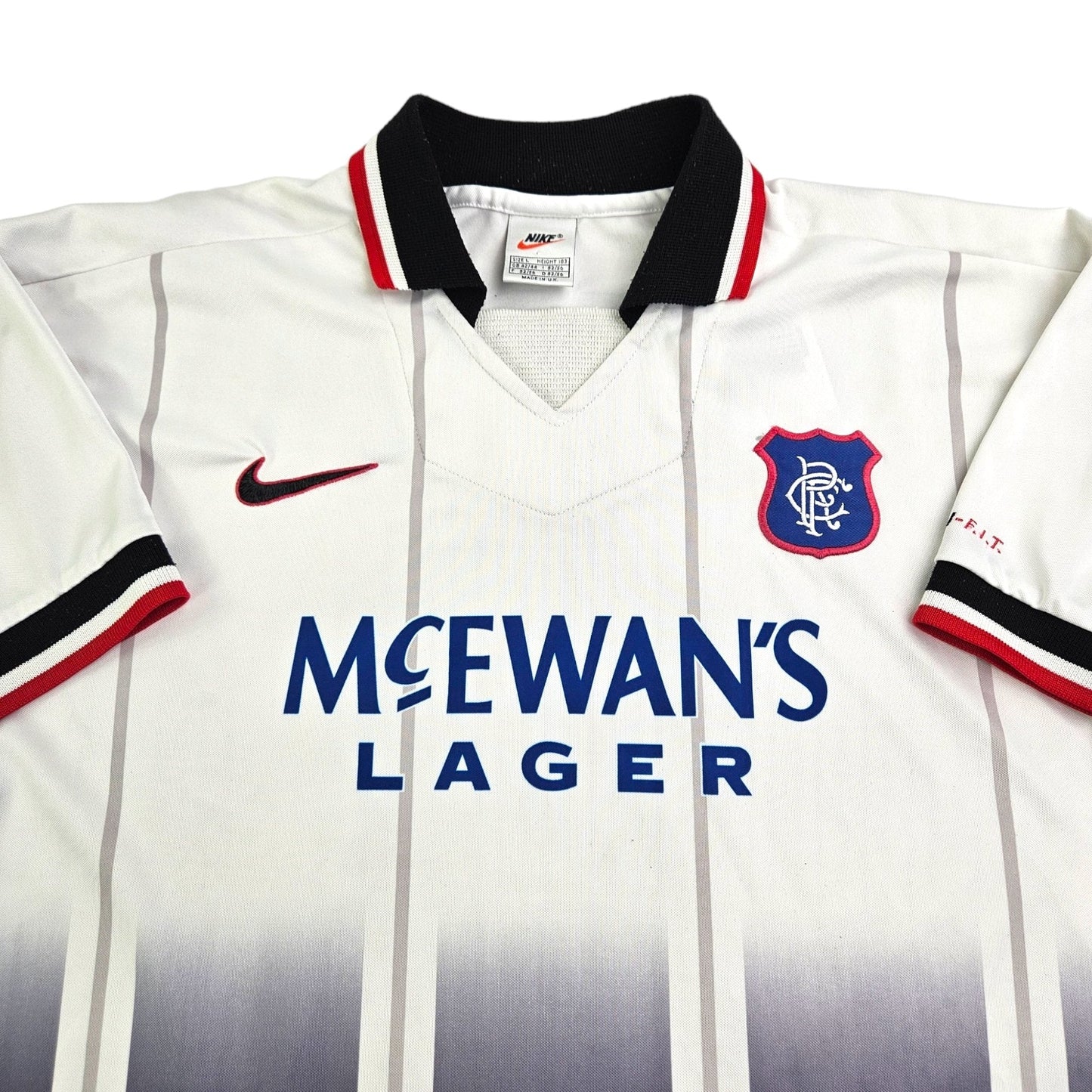 1997/98 Glasgow Rangers Away Football Shirt (L) Nike #8 Gascoigne