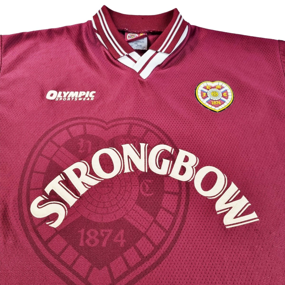 1997/98 Hearts Home Football Shirt (2XL) Olympic