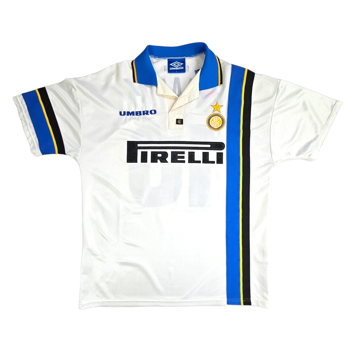 1997/98 Inter Milan Away Football Shirt (L) Umbro # 10 Ronaldo