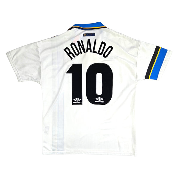 1997/98 Inter Milan Away Football Shirt (L) Umbro # 10 Ronaldo