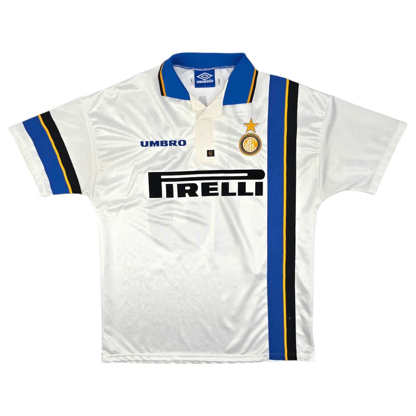 1997/98 Inter Milan Away Football Shirt (L) Umbro #10 Ronaldo