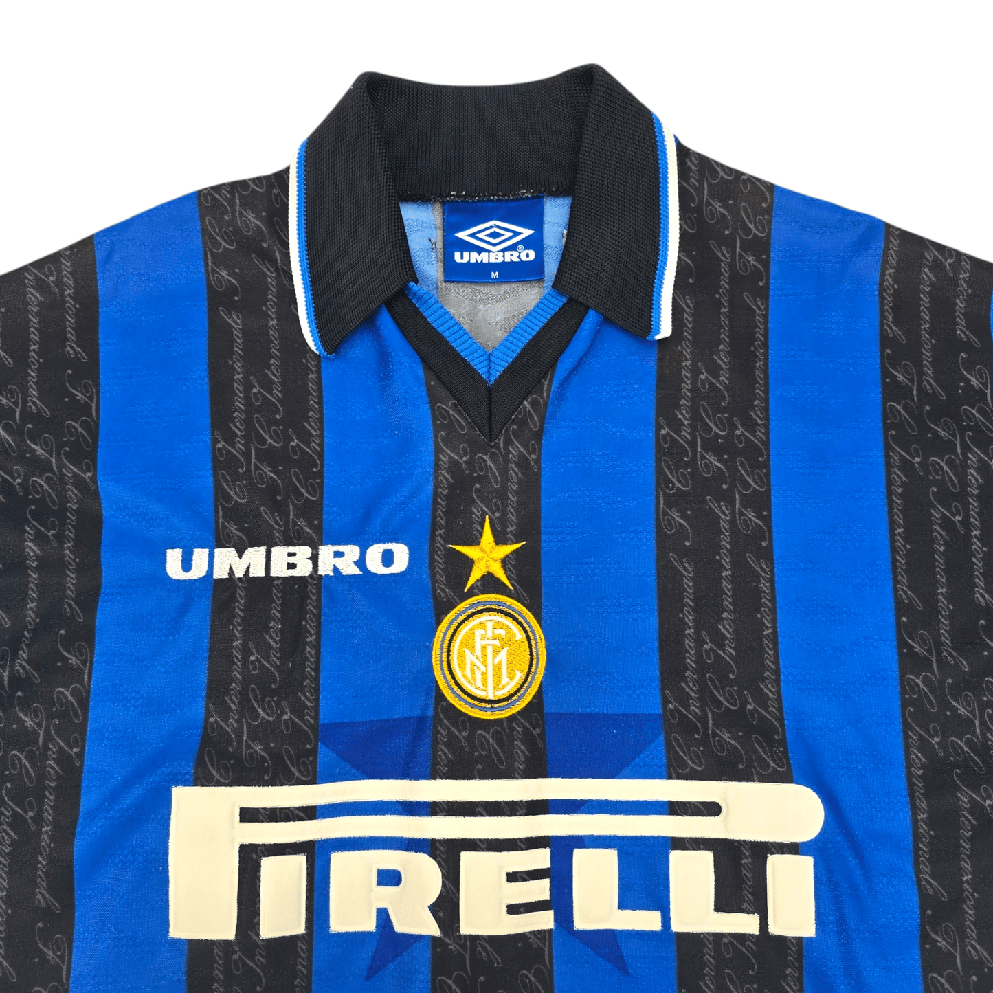 1997/98 Inter Milan Home Football Shirt (M) Umbro #10 Ronaldo