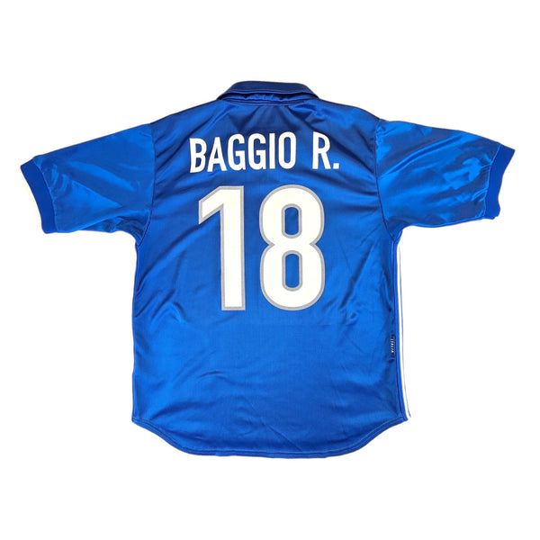 1997/98 Italy Home Football Shirt (M) Nike #18 Baggio