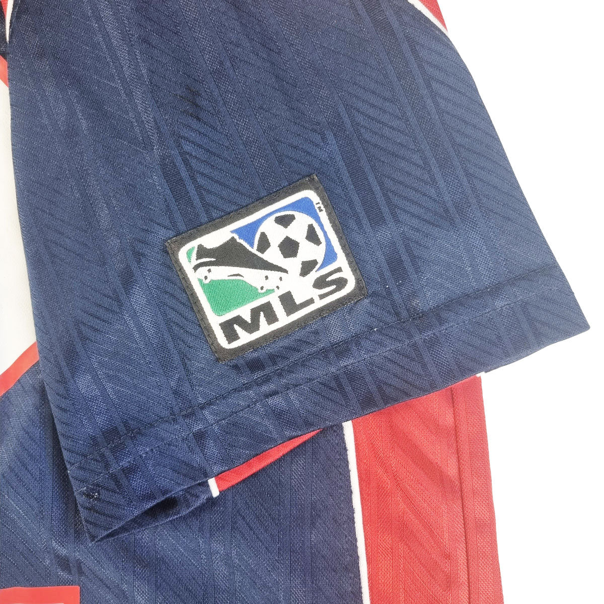 1997/98 New England Rev Home Football Shirt (L) Reebok #22 Lalas