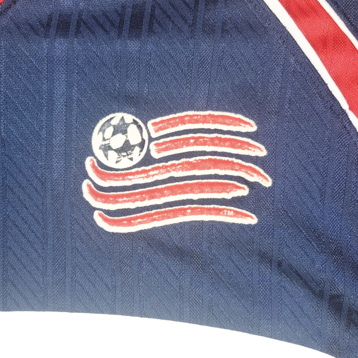1997/98 New England Rev Home Football Shirt (L) Reebok #22 Lalas