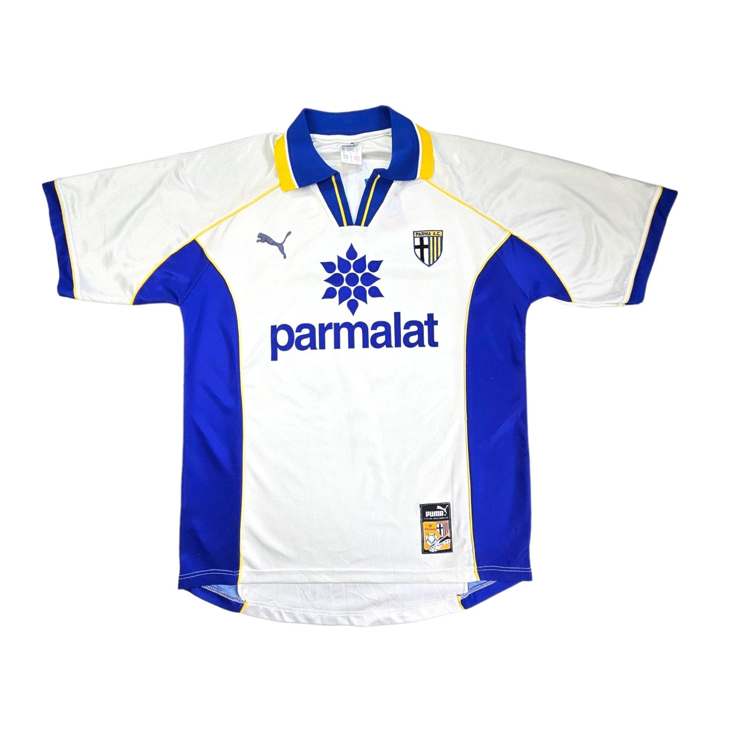 1997/98 Parma Home Football Shirt (L) Puma #31 Asprilla