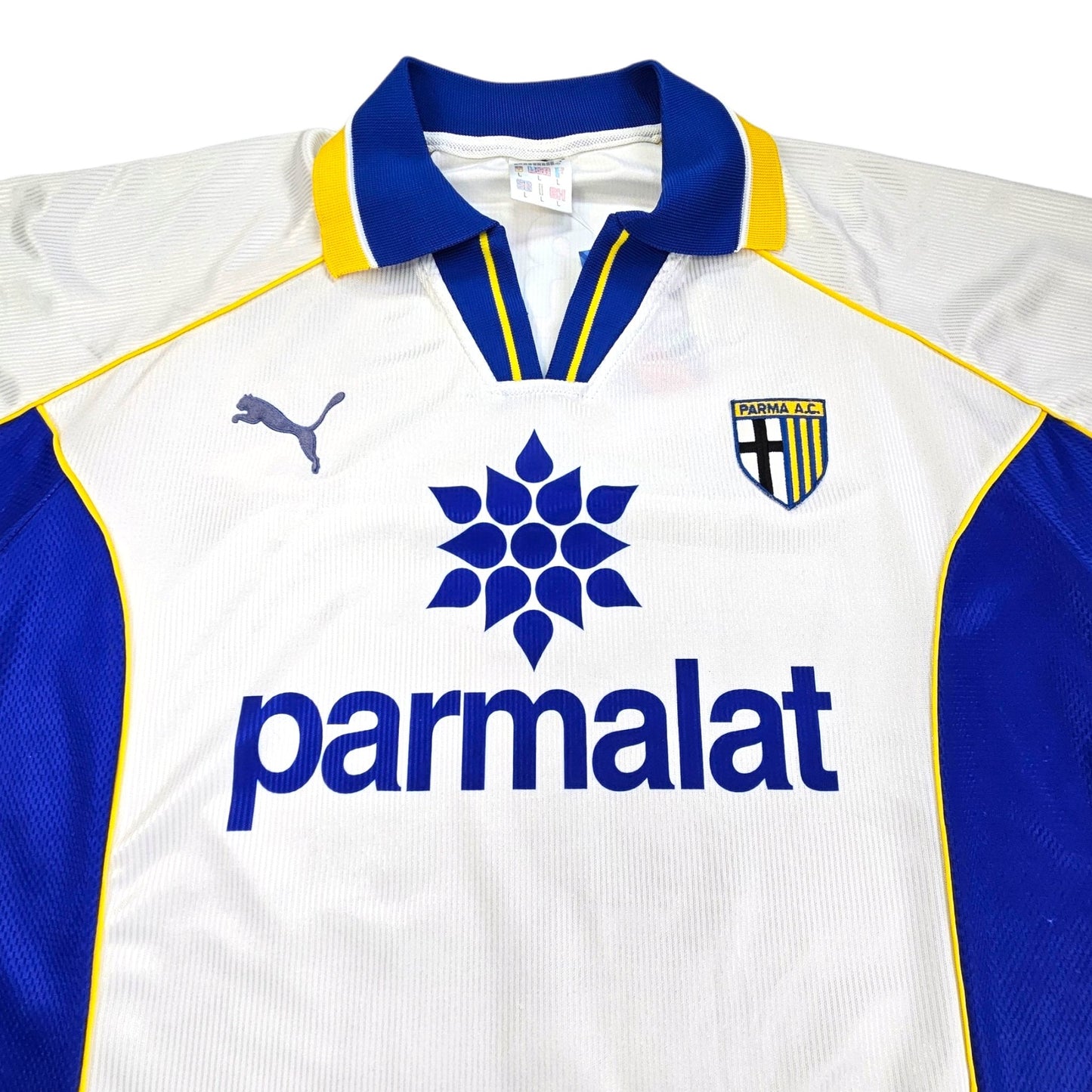 1997/98 Parma Home Football Shirt (L) Puma #31 Asprilla