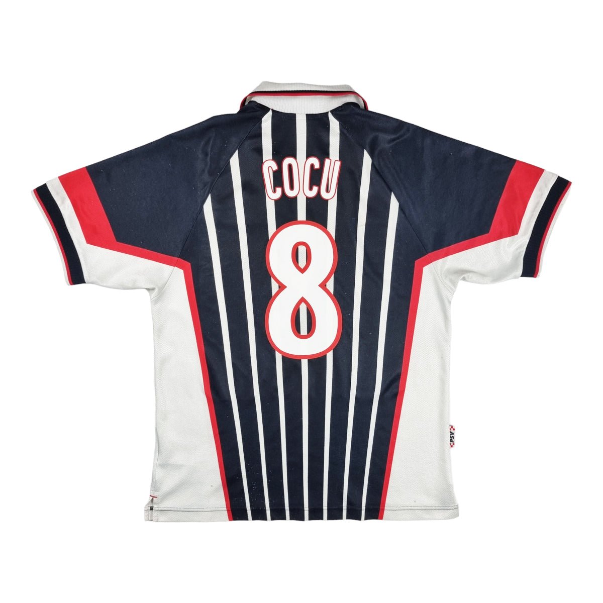 1997/98 PSV Away Football Shirt (L) Nike #8 Cocu