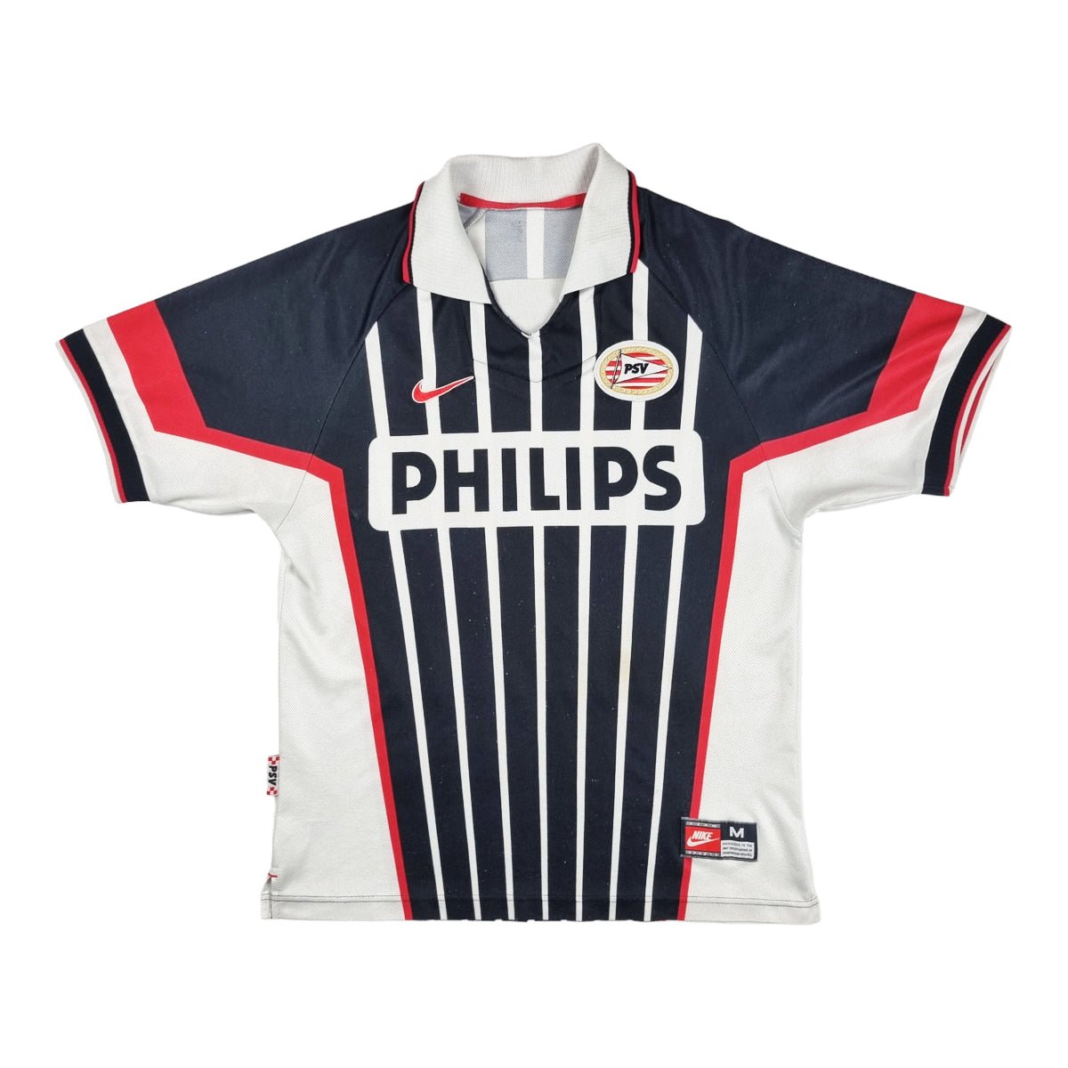 1997/98 PSV Away Football Shirt (L) Nike #8 Cocu