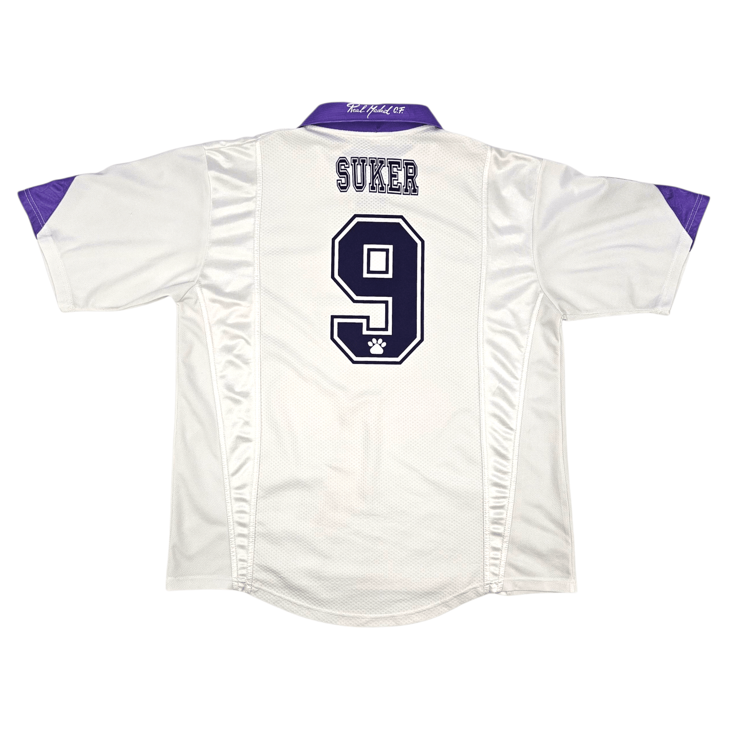 1997/98 Real Madrid Home Football Shirt (XL) Kelme #9 Suker