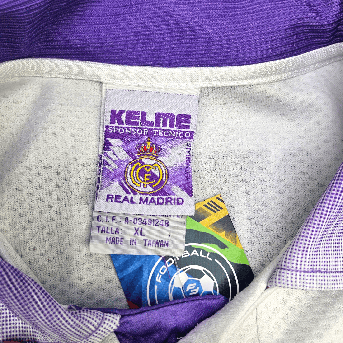 1997/98 Real Madrid Home Football Shirt (XL) Kelme #9 Suker