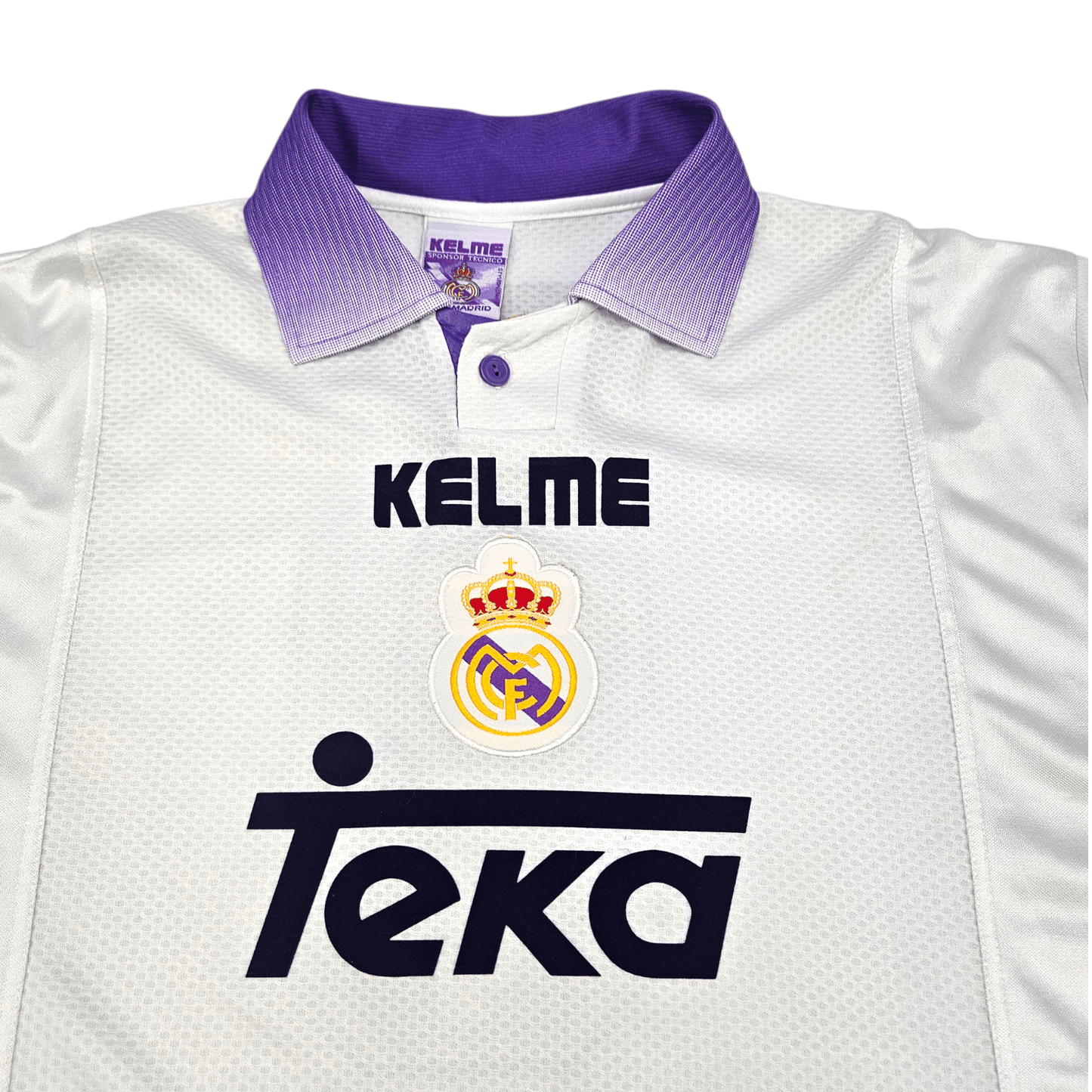 1997/98 Real Madrid Home Football Shirt (XL) Kelme #9 Suker