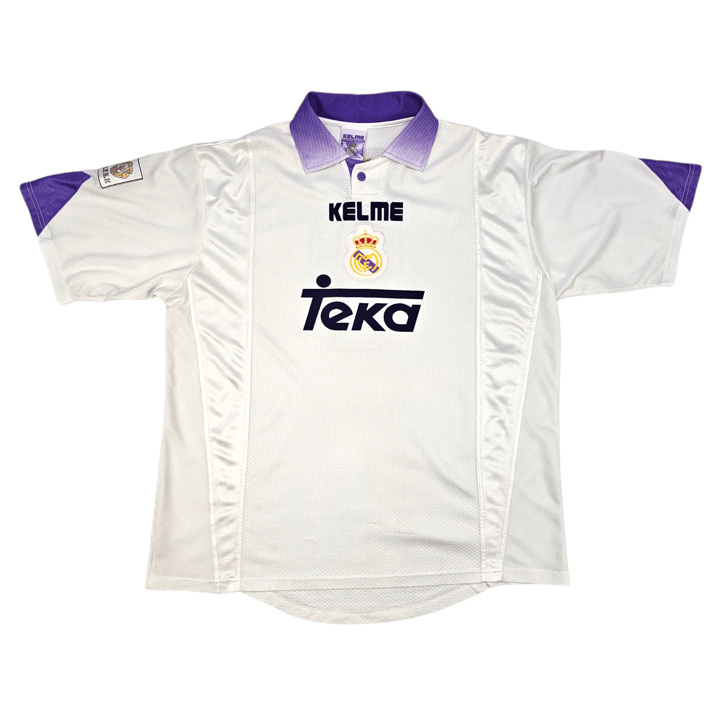 1997/98 Real Madrid Home Football Shirt (XL) Kelme #9 Suker