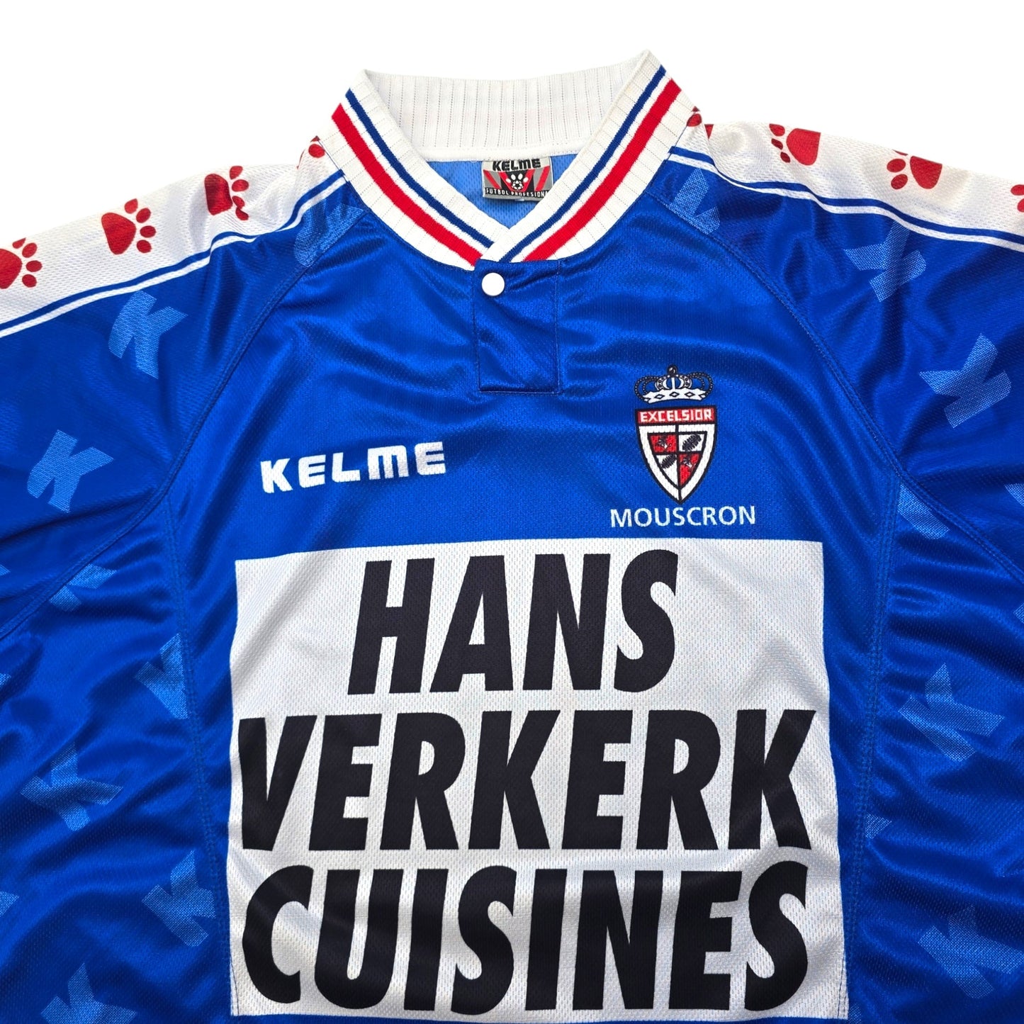 1997/98 Royal Excel Mouscron Away Football Shirt (XL) Kelme