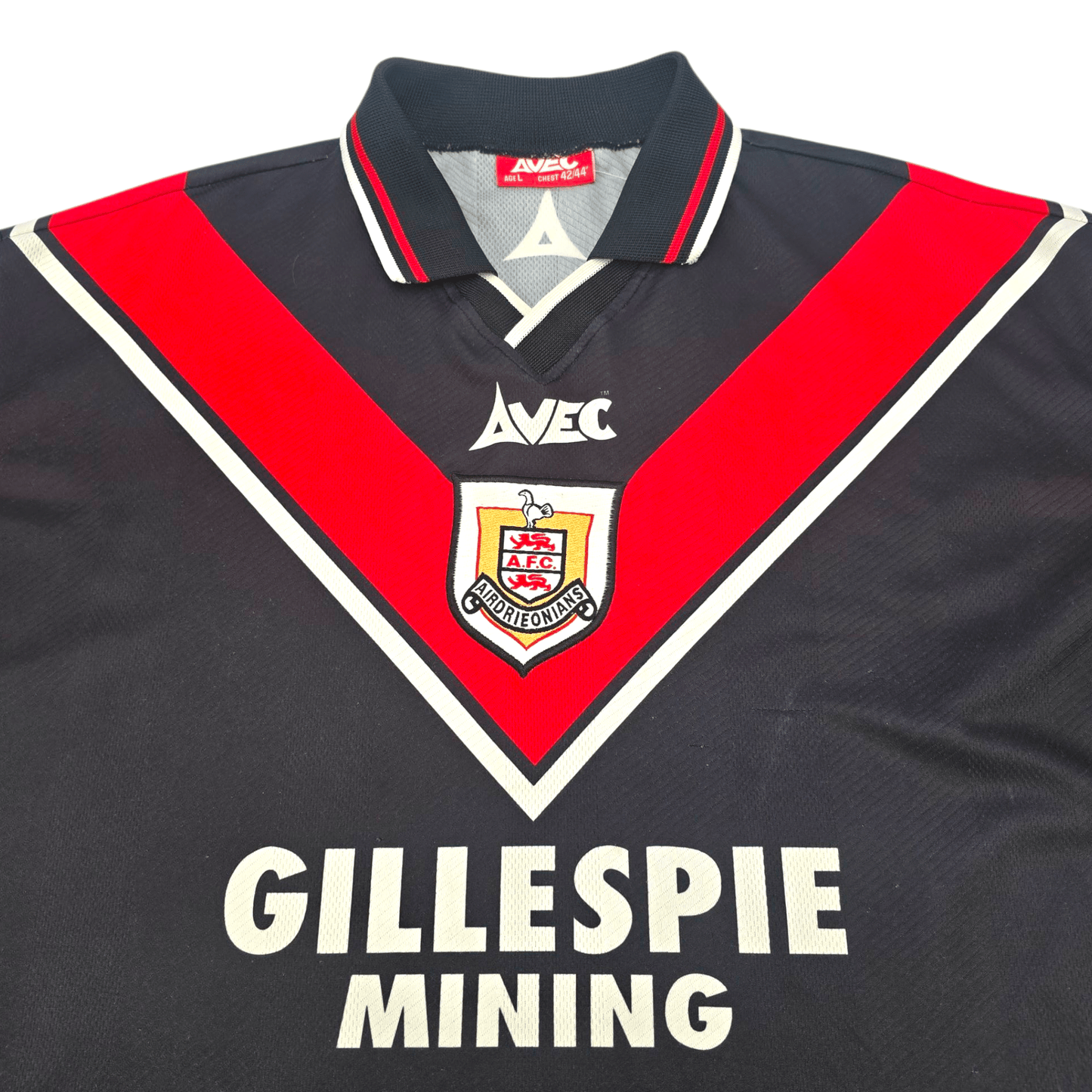 1997/99 Airdrieonians Away Football Shirt (L) Avec