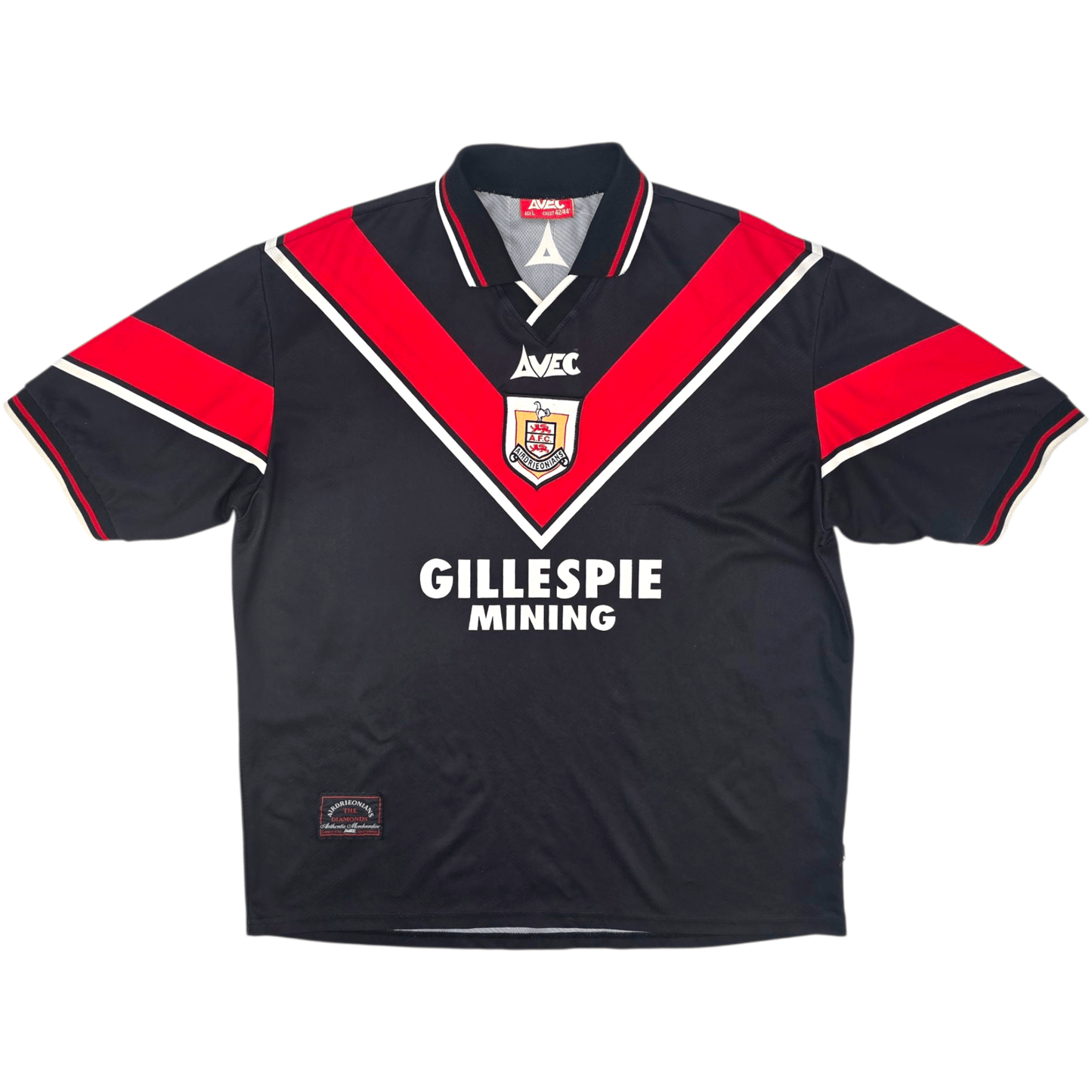 1997/99 Airdrieonians Away Football Shirt (L) Avec
