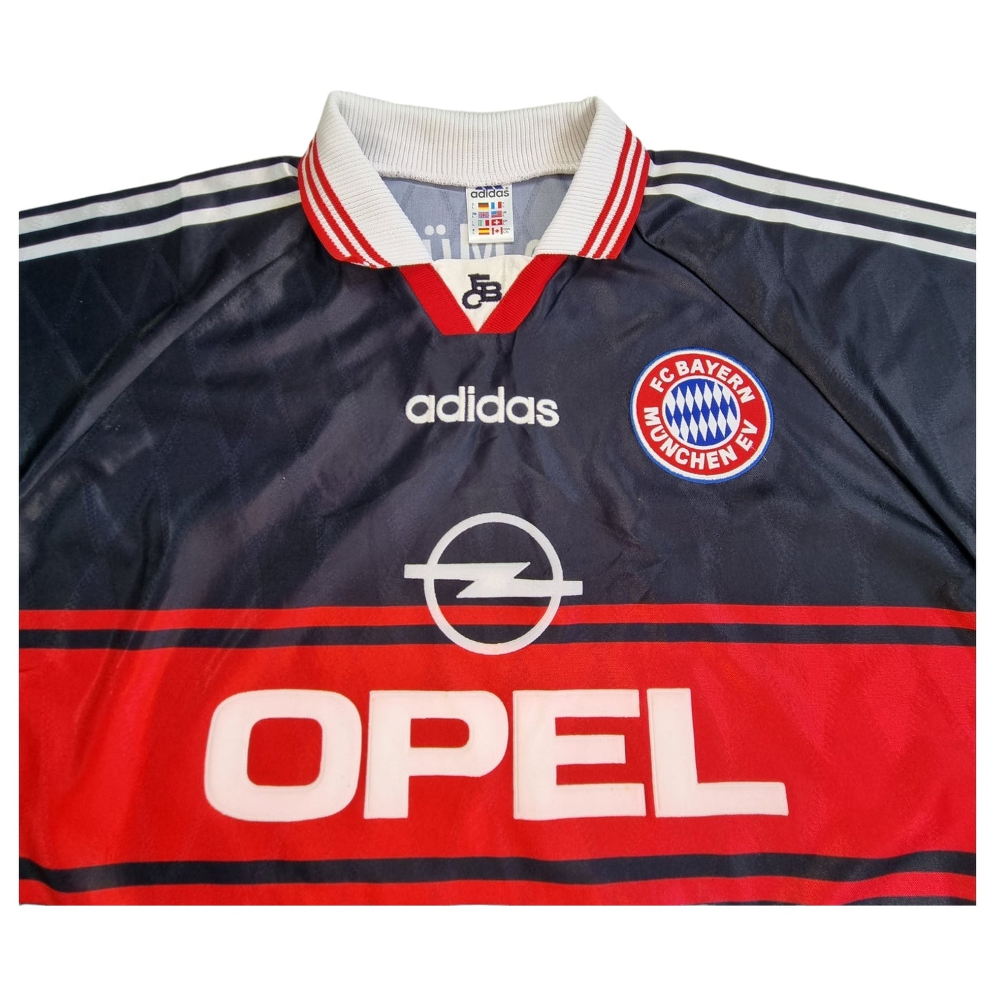 1997/99 Bayern Munich Away Football Shirt (L) Adidas # 10 Matthaus