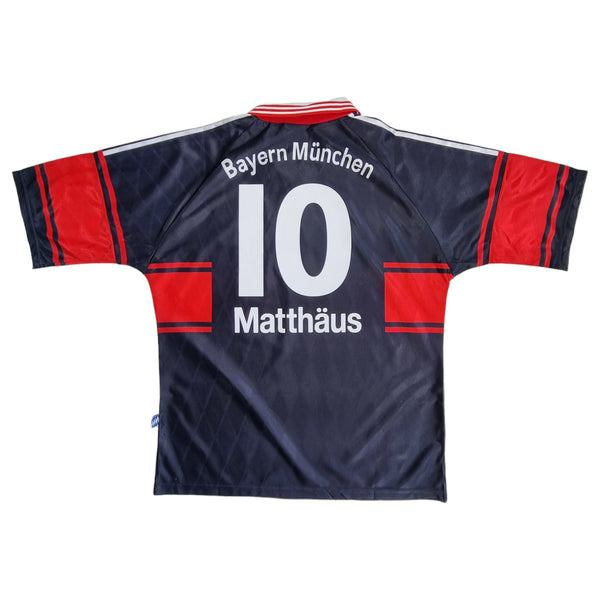 1997/99 Bayern Munich Away Football Shirt (L) Adidas # 10 Matthaus