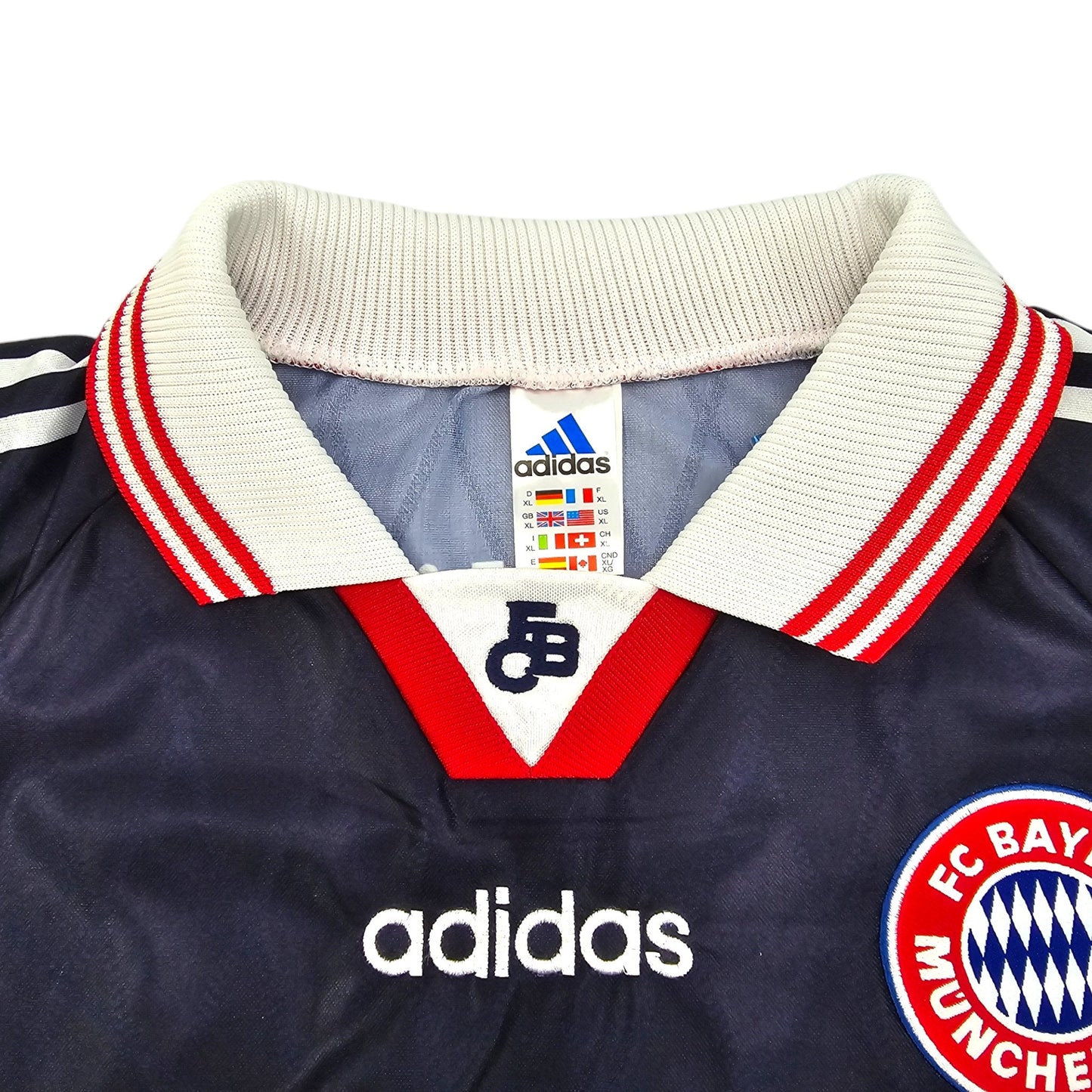 1997/99 Bayern Munich Away Football Shirt (XL) Adidas #10 Matthaus