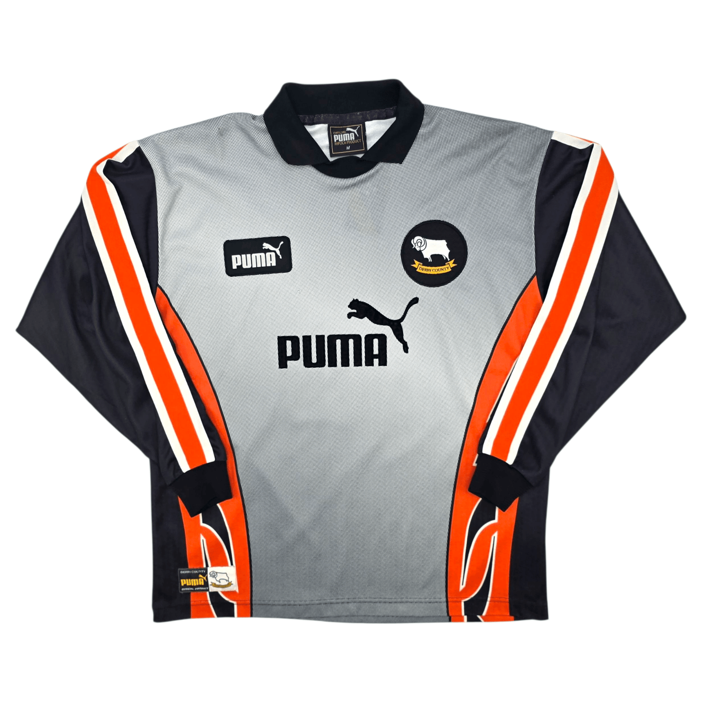 1997/99 Derby County Goal Keeper Football Shirt (M) Puma #21 Poom