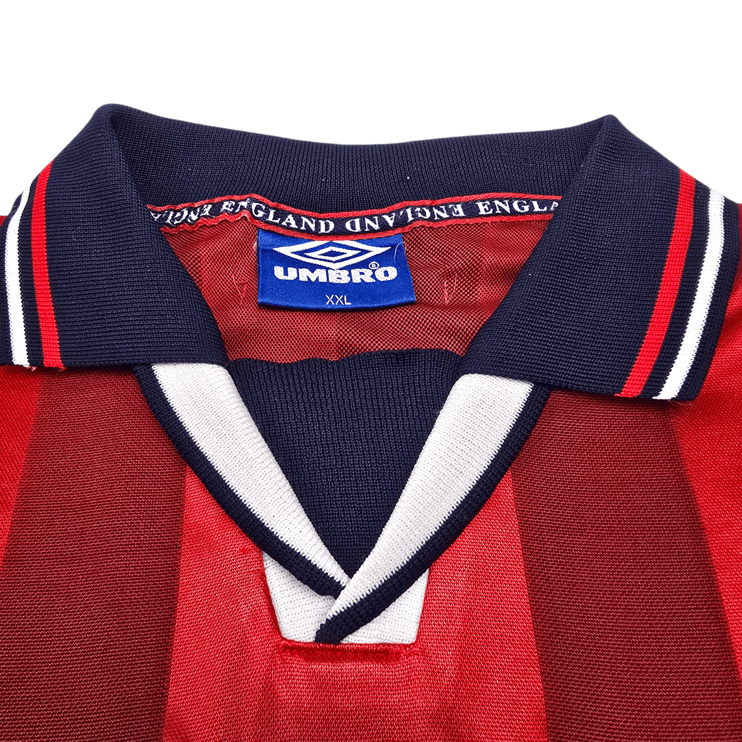1997/99 England Away Football Shirt (2XL) Umbro #7 Beckham